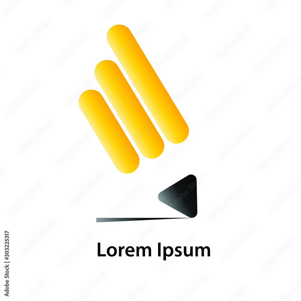 creative pencil logo template, Abstract Pencil Arrow logo template. Vector business icon creative pencil logo template, Abstract Pencil Arrow logo template. Vector business icon