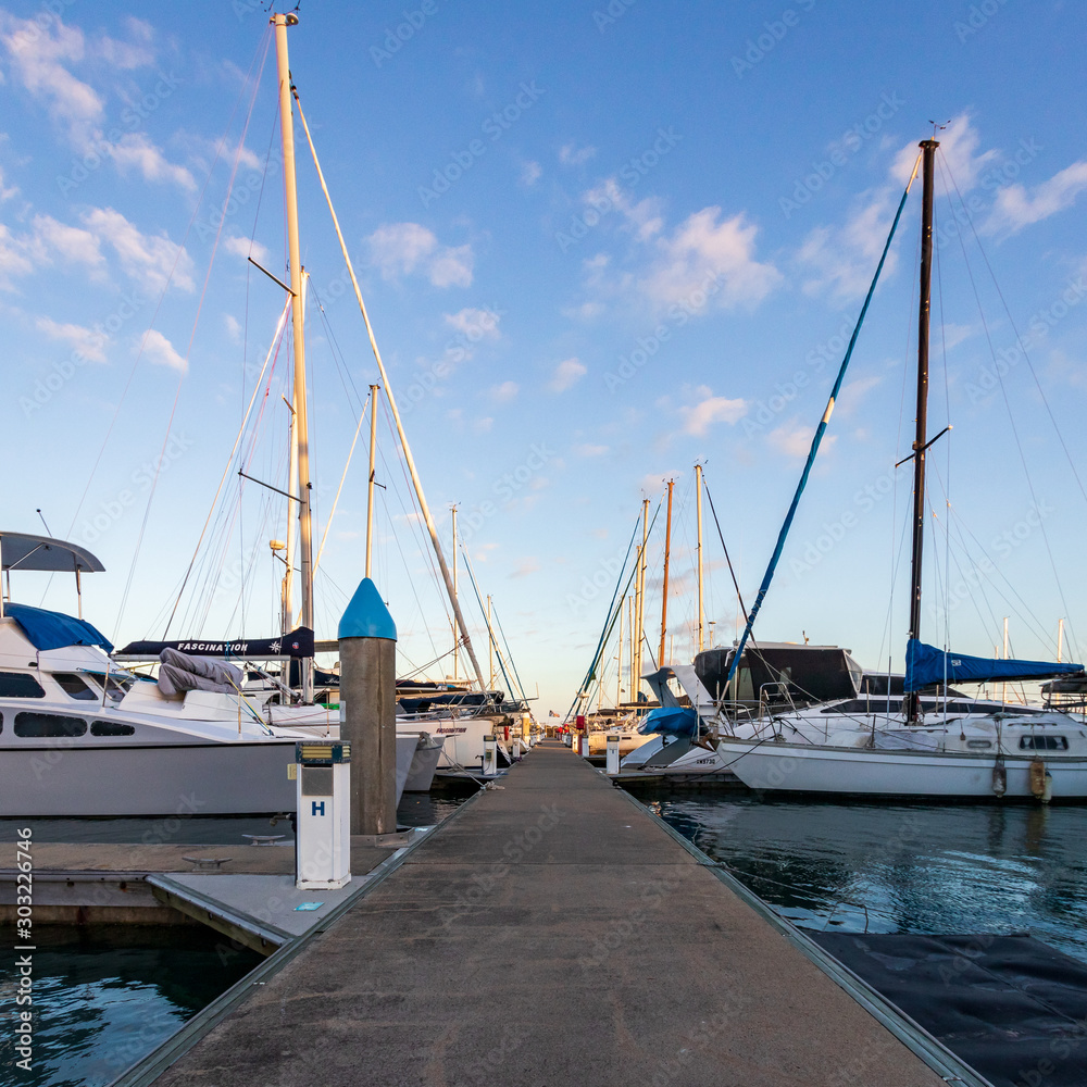 Fototapeta premium yachts in harbor