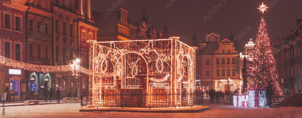 Christmas fair in Poznan, Poland
