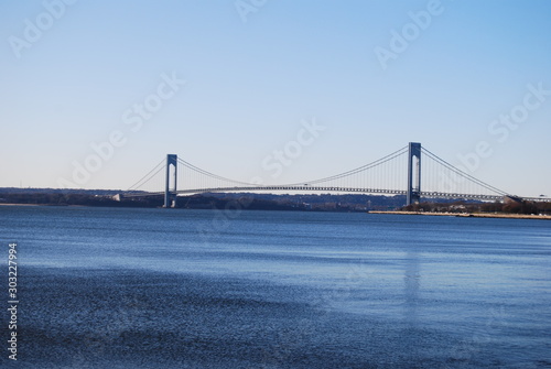 verrazano narrows bridge connecting Brooklyn to Staten Island in New York