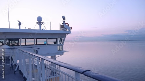 Navigation system on upper deck of cruise liner, Nobody photo