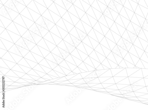 Architectural drawing. Geometric background 3d