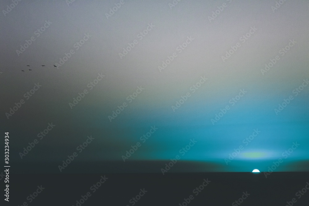 Obraz premium Blue Sunset