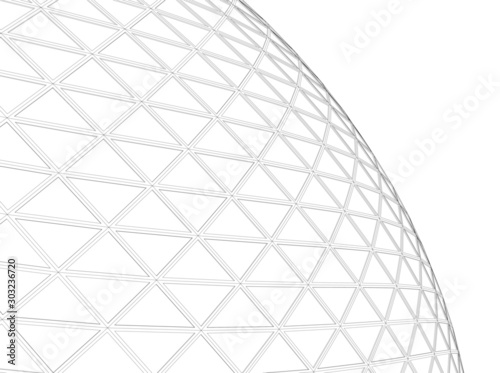 abstract modern architecture, 3d structure 