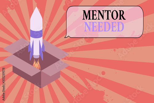 Conceptual hand writing showing Mentor Needed. Concept meaning wanted help for more experienced or more knowledgeable demonstrating Fire launching rocket Starting up project Fuel inspiration