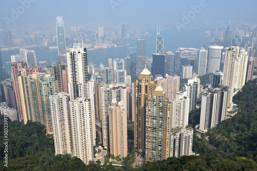 Bird view from Victoria peak  Hong Kong