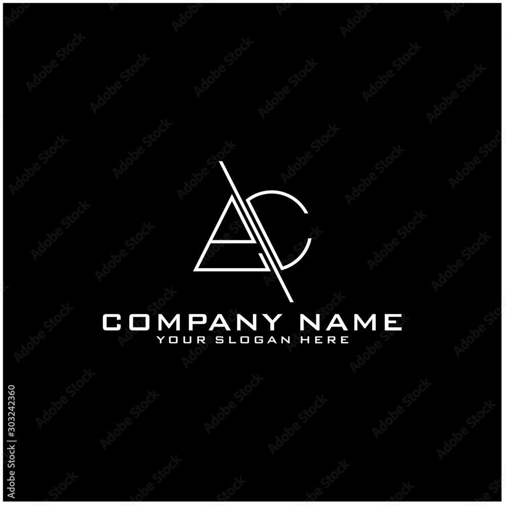Letter EC logo icon design template elements Letter EC logo icon design template elements