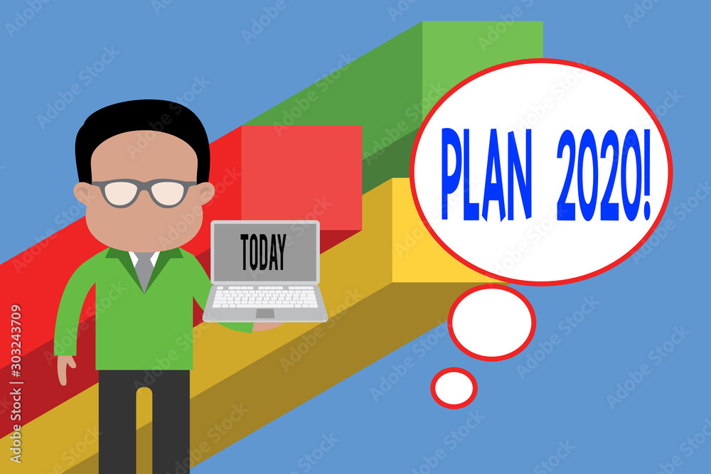 Writing note showing Plan 2020. Business concept for detailed proposal doing achieving something next year Standing man in suit wearing eyeglasses holding open laptop photo Art Writing note showing Plan 2020. Business concept for detailed proposal doing achieving something next year Standing man in suit wearing eyeglasses holding open laptop photo Art