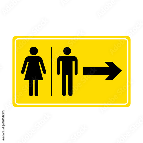vector toilet sign symbol icon design