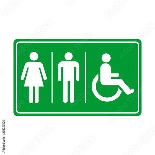 vector toilet sign symbol icon design