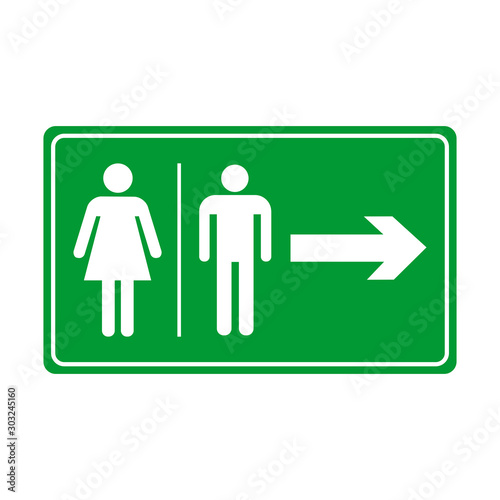 vector toilet sign symbol icon design