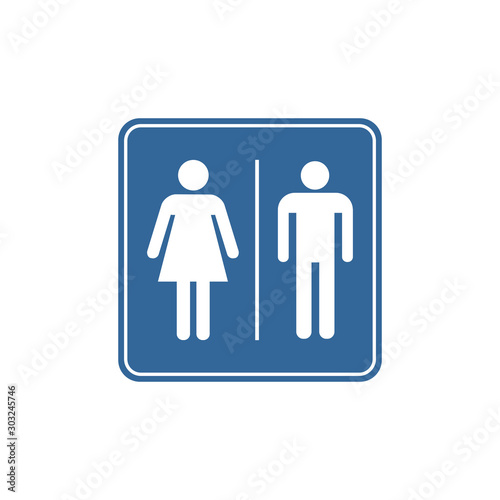 vector toilet sign symbol icon design