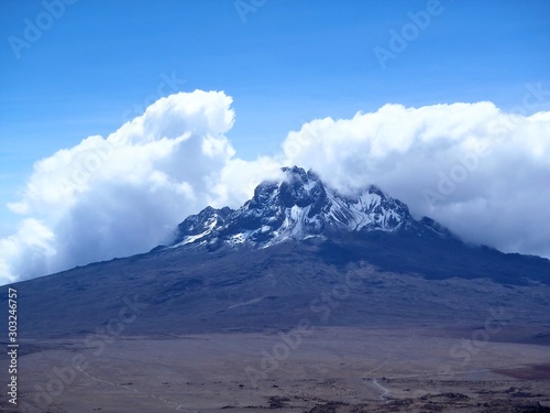 view of Mount Kilimanjaro - roof of Africa