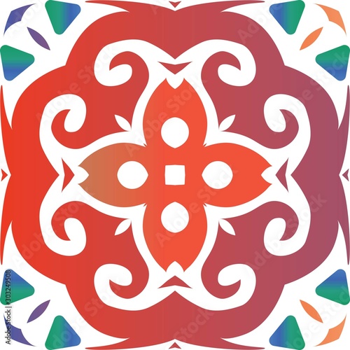 Mexican ornamental talavera ceramic.