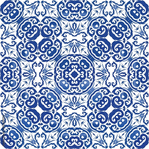 Antique portuguese azulejo ceramic.