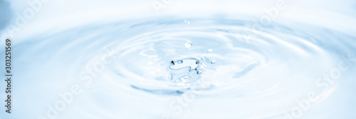 Water drop splash, droplet of falling water