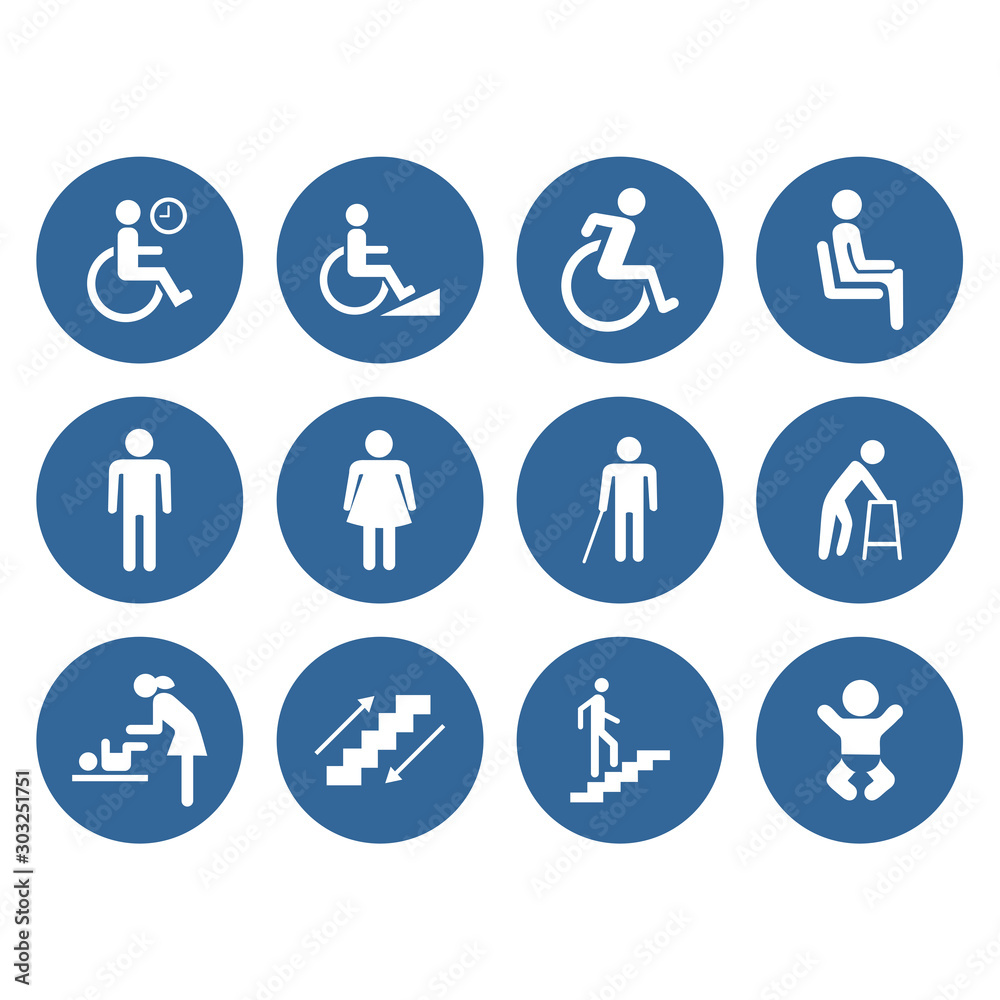 design vector public people facilities icon symbol accessibility design vector public people facilities icon symbol accessibility