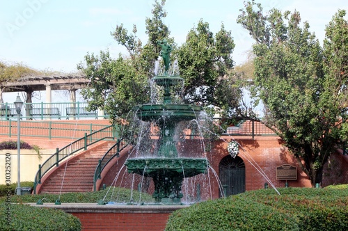 fountain in park photo