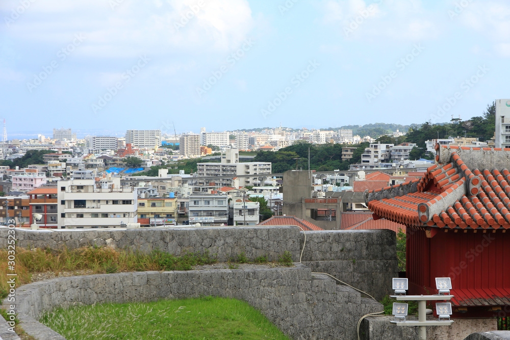 City View of Naha from Shuri Castle, Okinawa, Japan