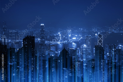 Fototapeta Naklejka Na Ścianę i Meble -  Smart city