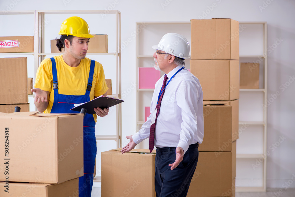 Professional movers doing home relocation Professional movers doing home relocation