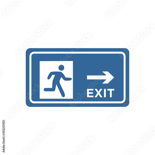 evacuations sign icon vector design symbol