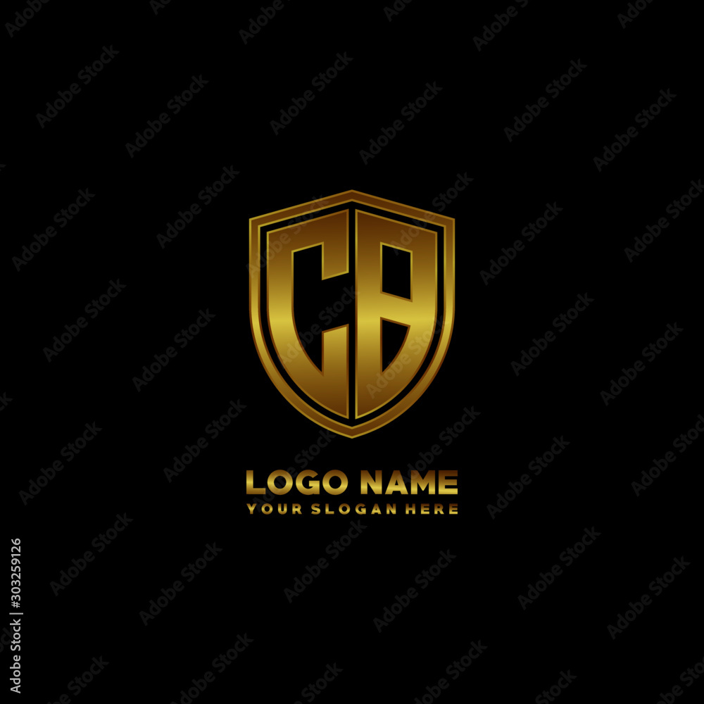 Initial letters CA shield shape gold monogram logo. Shield Secure Safe logo design inspiration Initial letters CA shield shape gold monogram logo. Shield Secure Safe logo design inspiration