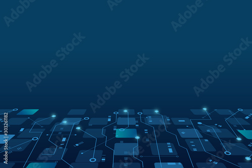 vector futuristic circuit board , Electronic motherboard , Communication and engineering concept , Hi-tech digital technology concept