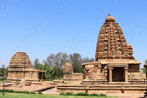 Chandrashekhara temple and Galaganatha temple in Pattadakal   UNESCO World Heritage site  Karnataka  INDIA