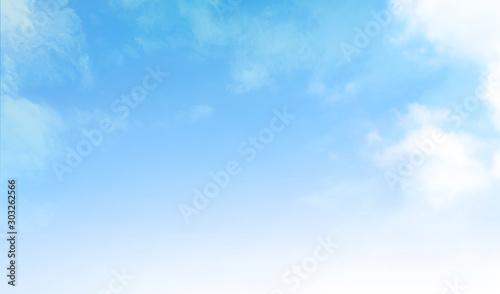 blue sky with beautiful natural white clouds