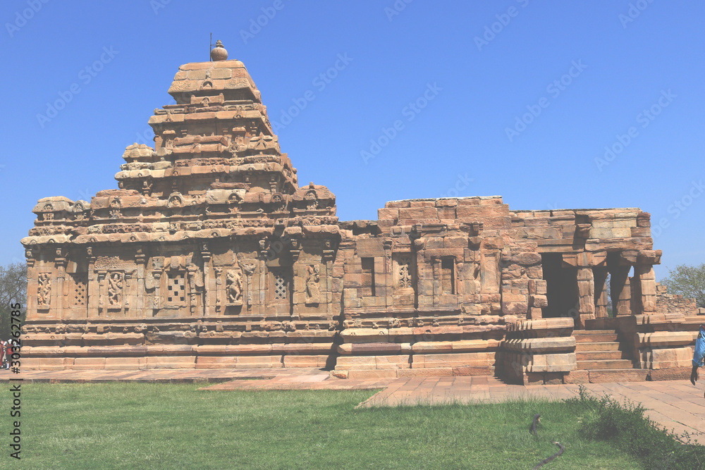 Sangameshwara temple in UNESCO World Heritage site, Pattadakal, Karnataka, INDIA