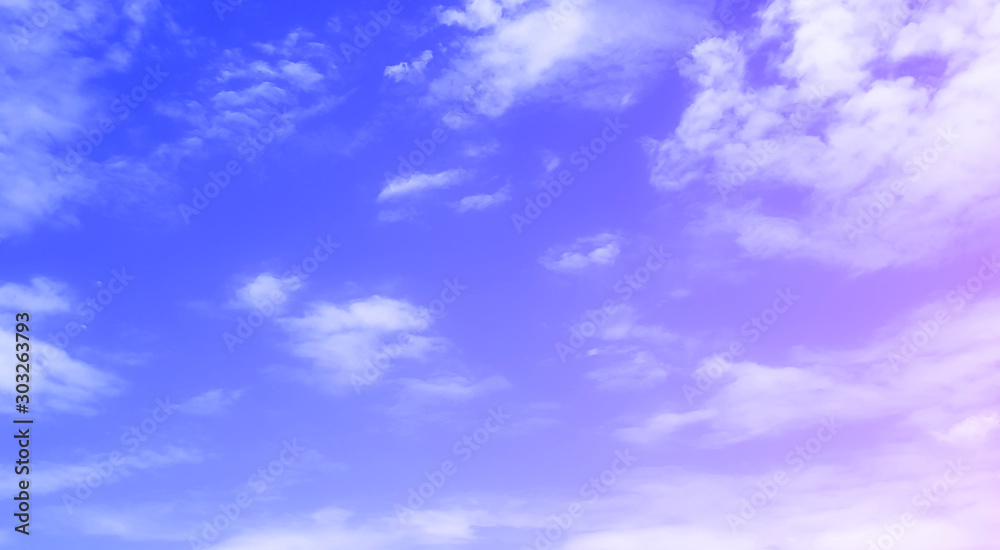 Obraz premium Clouds and sky with pastel colors Sweet color with beautiful nature