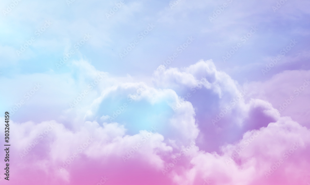 The magical imagination of the sky, the magic of the sky, the pastel clouds for background images and the placement of beautiful letters The magical imagination of the sky, the magic of the sky, the pastel clouds for background images and the placement of beautiful letters