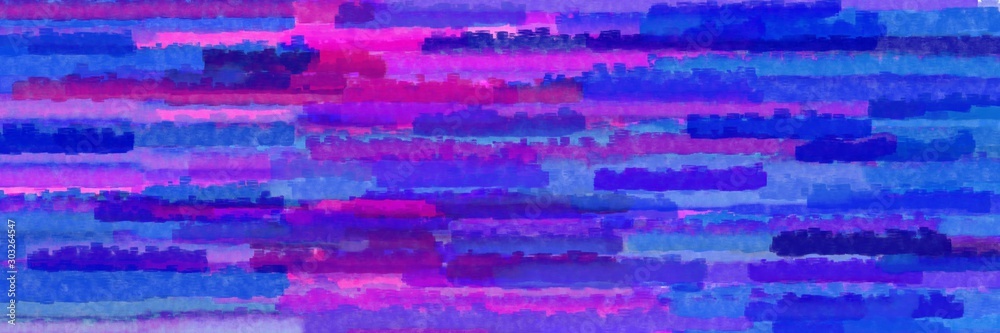 Obraz premium royal blue, medium orchid and dark orchid colors grunge background graphic background with horizontal strokes