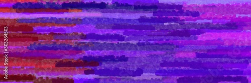 horizontal mosaic lines texture graphic with dark orchid, blue violet and dark pink colors © Eigens