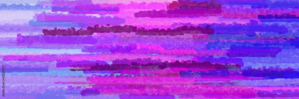 Obraz premium various horizontal lines background graphic with dark orchid, slate blue and light pastel purple colors