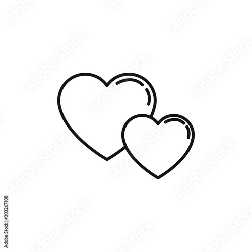 romantic passion love line style