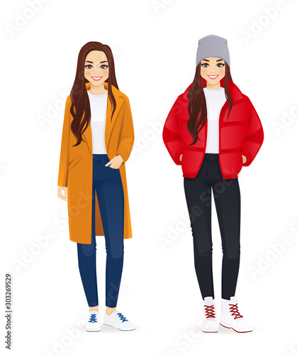 Winter woman clothes