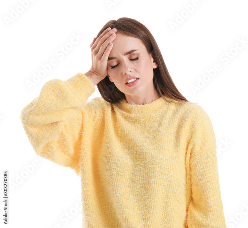 Young woman suffering from ...