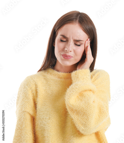 Young woman suffering from ...