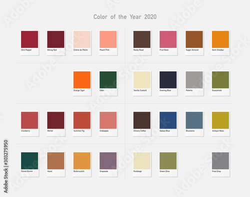 2020 color collection. photo