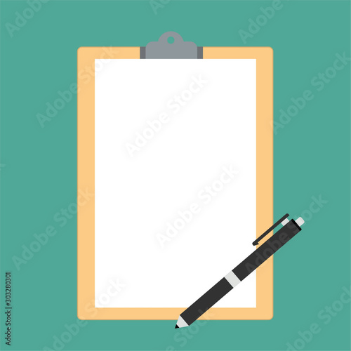 Hand filling checklist on To Do List. Form illustration with paper work document. Vector Modern flat design concept for web banners, web sites, printed materials, infographics.