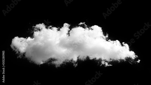 white clouds on black background