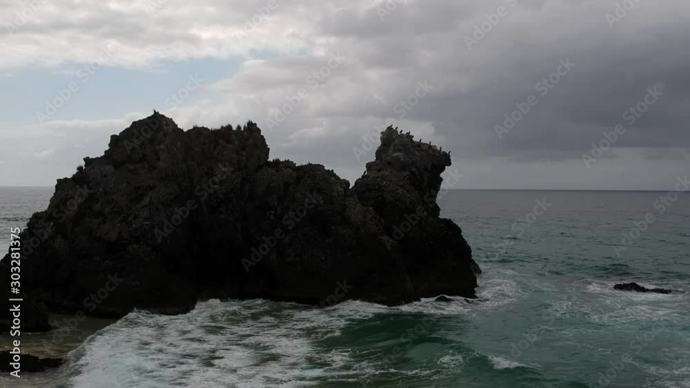 Aerial of Camel Rock, Bermagui New South Wales Aerial of Camel Rock, Bermagui New South Wales