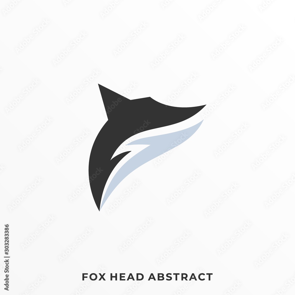 Fox Silhouette Illustration Vector Template Fox Silhouette Illustration Vector Template