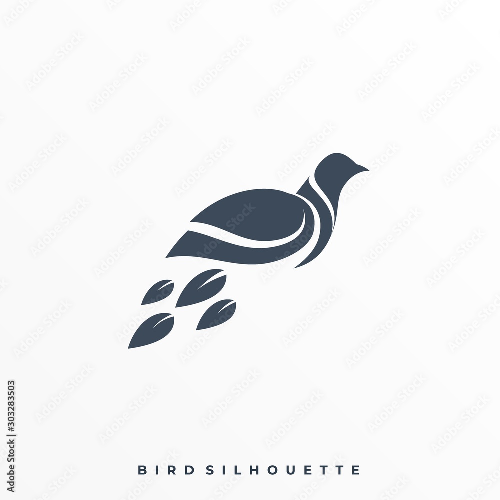 Minimalist Flying Bird Illustration Vector Design Template Minimalist Flying Bird Illustration Vector Design Template