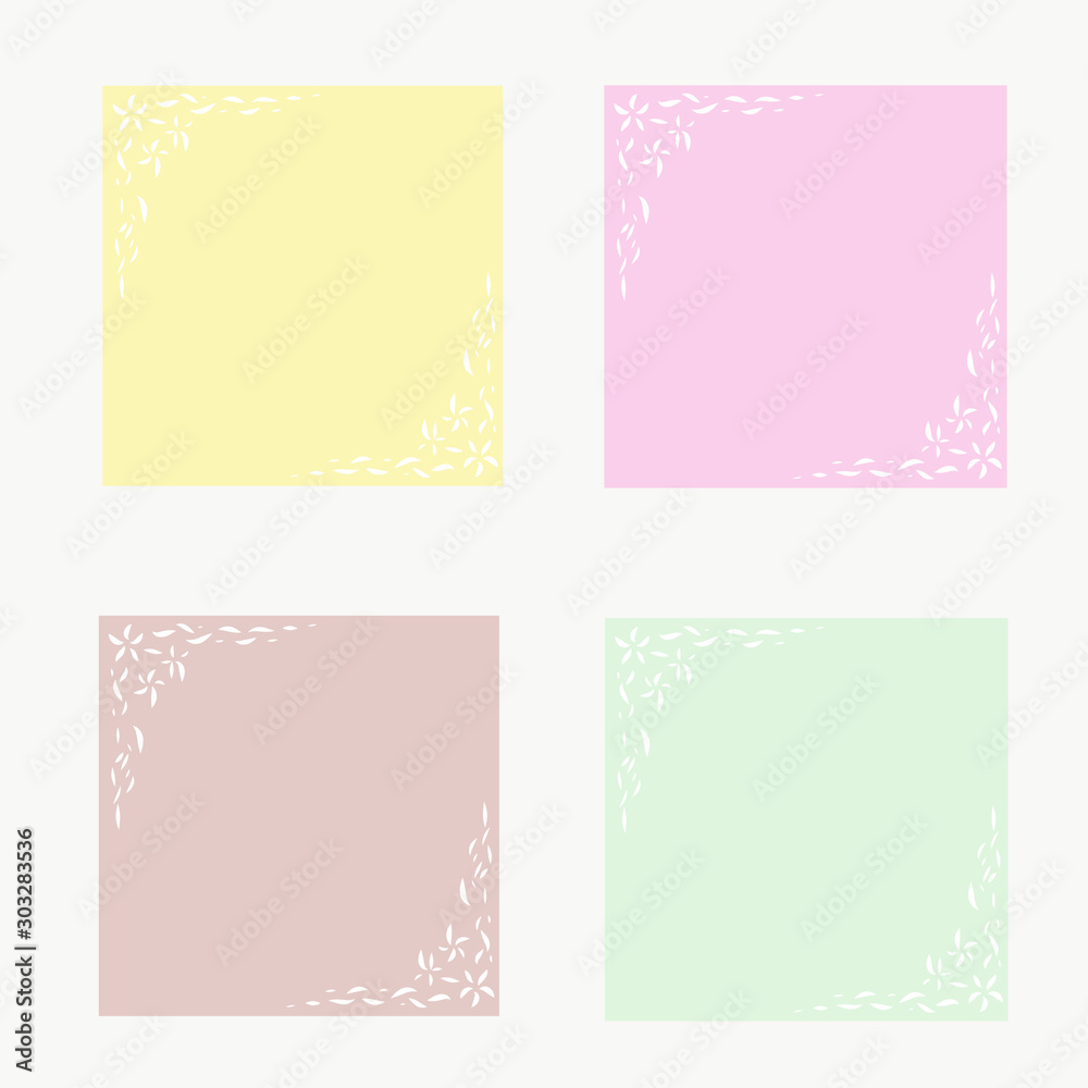  Pastel wallpapers, there are four colors to choose from, look beautiful and cute.