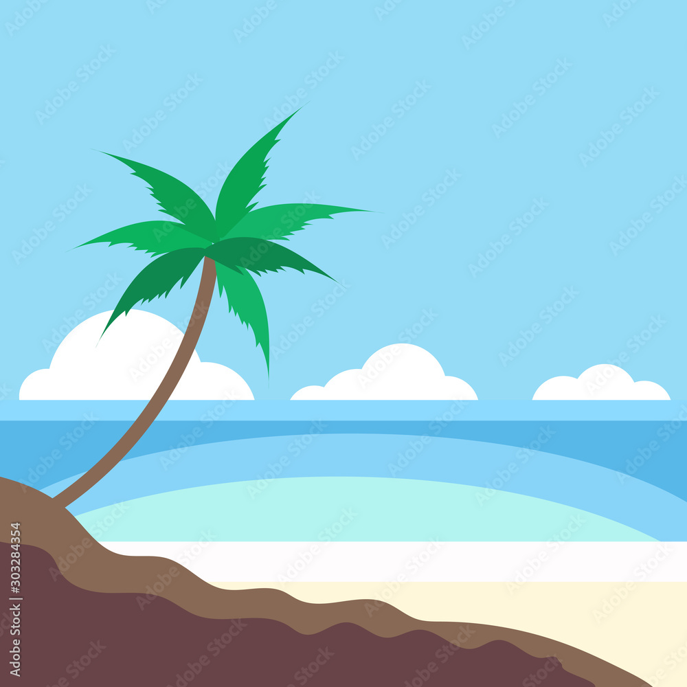 abstract background of seascape,vector illustrations