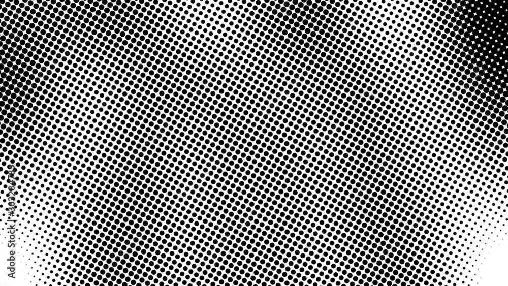 Half tone of many dots, computer generated abstract background, 3D rendering simple backdrop with optical illusion effect