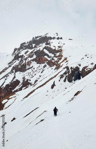 The group goes to the mountains to make the climb